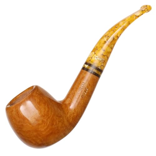 Savinelli Miele Series - Honeycomb Pattern Hand Crafted Briar Pipe, Made in Italy, Polished Finish, 626