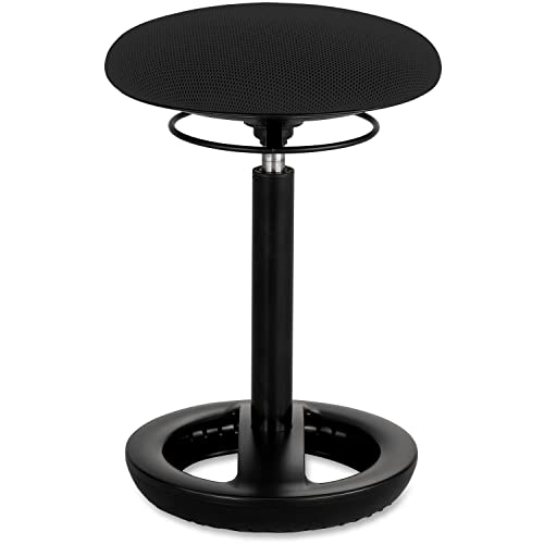 Image of Safco Twixt Active Movement Seating Chair, Ergonomic Support, Adjustable Height, Black Mesh