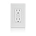 Leviton AFTR1-W SmartlockPro Outlet Branch Circuit Arc-Fault Circuit Interrupter  Receptacle, 15-Amp, 120-volt, White