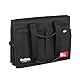 WEDO 582531 Kofferraumtasche Big Box Shopper (XL, Polyester, 60 x 40 x 30 cm, fasst ca. 72 Liter, Innen- & Außentaschen, Klettverschluss, Schnellverschluss, faltbar, mind. 100 kg Traglast) schwarz