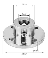 winwill 4 Flanschverbinder für Wellenkupplung für 8mm Modellbaumotoren – Ansicht 2