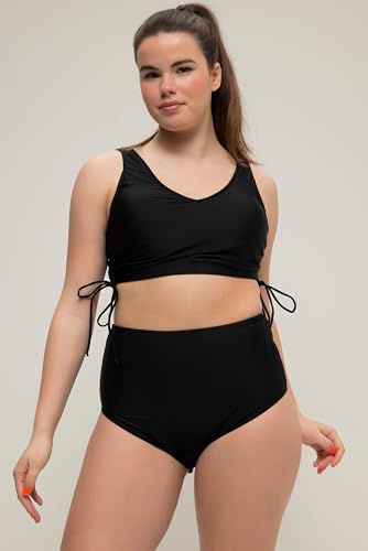 Studio Untold Femme Grandes Tailles Bas de Bikini, Shorty (Style Bermuda Gainant), Taille Haute Noir 50 804817100-48 – vue 7