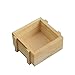 Da.Wa Scatola di immagazzinaggio Quadrata di Legno Grezzo Scatola di Legno Multifunzionale Creativa di Legno Che ordina la Scatola monili della Scatola di Legno Gli Articoli di profumeria 1PCS