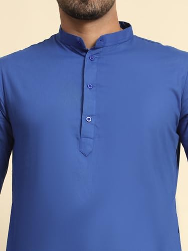 Image of SKAVIJ Mens Cotton Casual Wear Everyday Use Modern Kurta