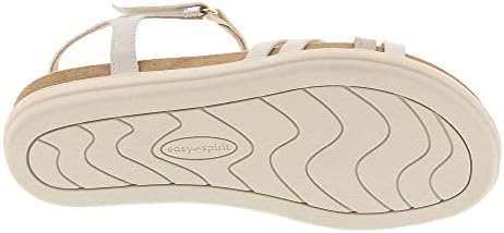 Easy Spirit Women's DOTTLE3 Flat Sandal, Ivory 150, 9.5 Wide | Image 2