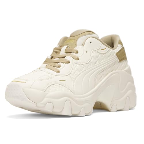 PUMA Womens Pulsar Deboss Platform Sneakers Shoes Casual - Off White2
