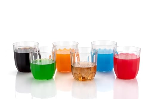 Image of MAGIC SPOON Glass Drinking Glass | Premium Clear Water Juice Tumbler Glasses | Transparent Glass Cups for Water, Juice, Soft Drinks, Milk, Home, Kitchen & Party