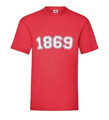 T-shirt homme rouge XXXL 1869 vêtement grande taille col rond