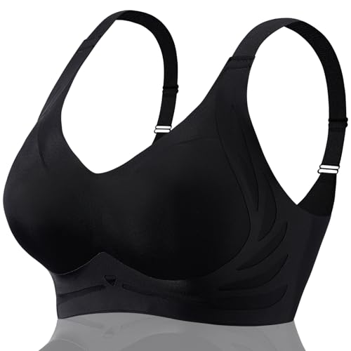 Image of Smoothing Bra Anti Sagging Wireless Push Up Bras for Women No Underwire Full Coverage Bra Comfy Bras for Women
