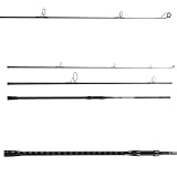 Sougayilang Canne à pêche à la carpe, canne à pêche en fibre de carbone à 3 sections, 3,7 m, courbe de test de 1,6 kg, idéale pour la pêche à la carpe   3.0