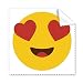 Hearts Eyes Online Chat Face Cartoon Cleaning Cloth Phone Screen Glasses Cleaner 5pcs
