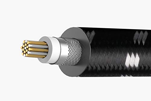 Kabel audio Cinch 1,5 M, JIB Boaacoustic Evolution Black seria 6NOCC+SCOCC 2X RCA wtyczka 2X RCA 24K złota powłoka