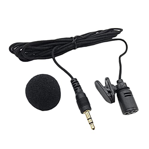 BJTYHT Microphone Mini Mobile Lavalier Clip Microphone Haute Compatibilité Universelle Microphone câblée de Jack Mains Libres de 3,5 mm for PC Ordinateur 3pcs (Color : Plastic Clip)