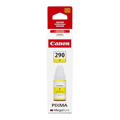 Canon GI-290 Genuine Yellow Ink Tank, Compatible with Megatank G4200, G3200, G2200, G1200, and G4210 Printers
