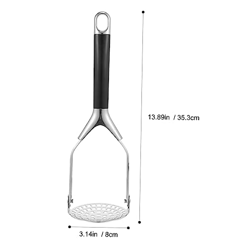 Kartoffelstampfer, 3 Stück, Edelstahl, Kartoffelpresse, manuell, Kartoffelstampfer, Kartoffelpresse, Stampfer, Küche, Kartoffelstampfer, Obststampfer, Edelstahl, Kartoffelzerkleinerer, Zitronennahrung