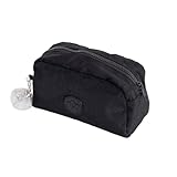 BRW Estojo Necessaire Nylon 1 Ziper Preto