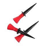 Happyyami 3 Piezas Clavo De Bola De Goma Blanda Herramienta De Entrenamiento De Golf Camiseta De Golf De Entrenamiento Camisetas De Golf Creativas Clavos De Golf Suministros De Golf Plástico