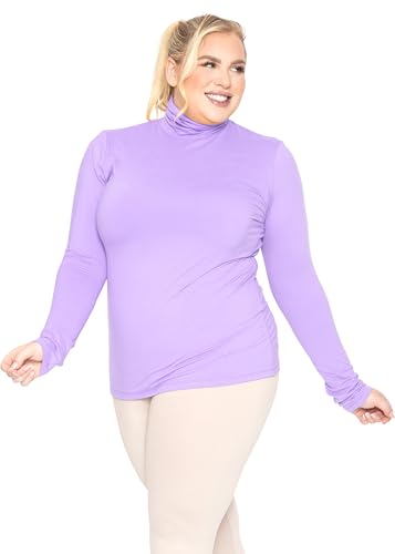STRETCH IS COMFORT Women's Plus Size Long Sleeve and Sleeveless Turtleneck | XL - 7X2