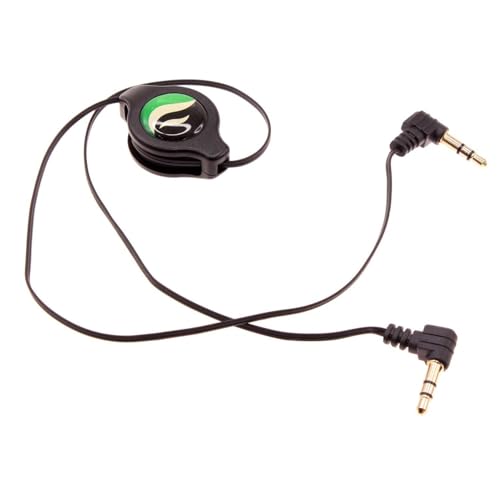 Cable Auxiliar Retráctil 3.5mm Negro miniatura 1