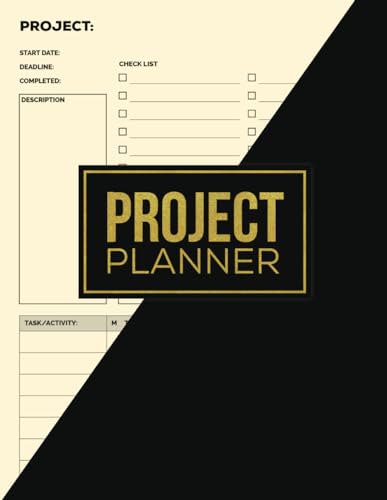 Independently Published Limited, Designores Project Planner: Work Organizer, Project Management Notebook With Checklist, Gantt Chart cover