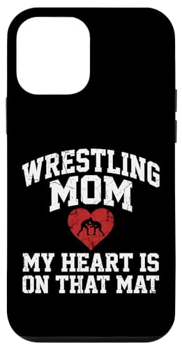 Wrestling Mom My Heart Is On That Mat �r���e�[�W �X�}�z�P�[�X iPhone 12 mini �p