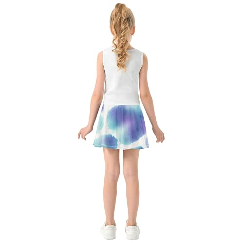 Soft Spots Pastel Skirts with Shorts Breathable Girls' Shorts Athletic Skorts Girl Skort 4t4