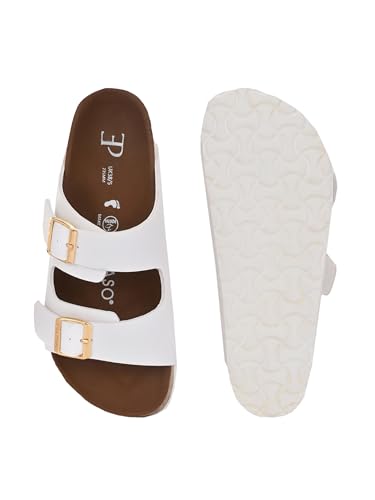 Image of EL PASO Leather Fashion Sandals Casual Platform Heels Wedges Cork Sole Sandal for Women & Girls
