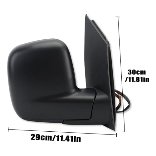 Rétroviseur gauche chauffant pour VW Caddy MK3 avec miroir dégivrant - 2