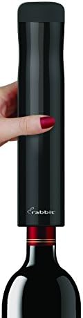 Rabbit Automatic Electric Corkscrew Wine Bottle Opener, One Size, Shiny Black
