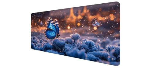 Alfombrilla de ratón XXL de mariposa para un escritorio de oficina inspirador