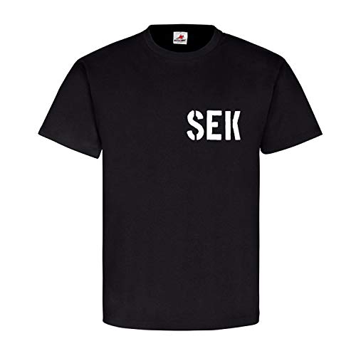  Sec Sondler Einsatz Commando Member Boden Fund Metal Detector WK Mili Taria funde Hobby metallo Sonda Lambda – T shirt # 15395 nero Small