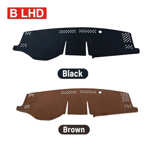 Alfombrilla salpicadero para Toyota RAV4 2019-2024 protector negro RHD 6