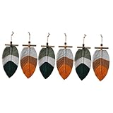 Zerodeko 3 Sätze Handarbeit Anhänger Wandteppiche Korbwandkunst Kleiderbügel Für Wand Wandbehang Blatt Makramee Dekoration Mieter Makramee-hängeregale Baumwollfaden 2 Stücke * 3