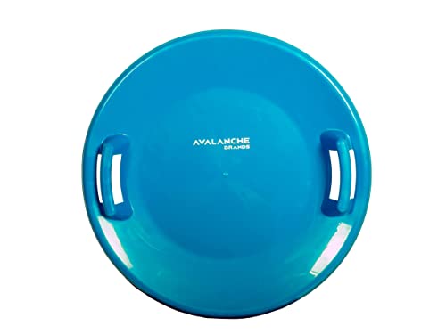 Avalanche Brands - 25" Downhill Saucer Snow Sleds - Ice Blue & Red #TOP1