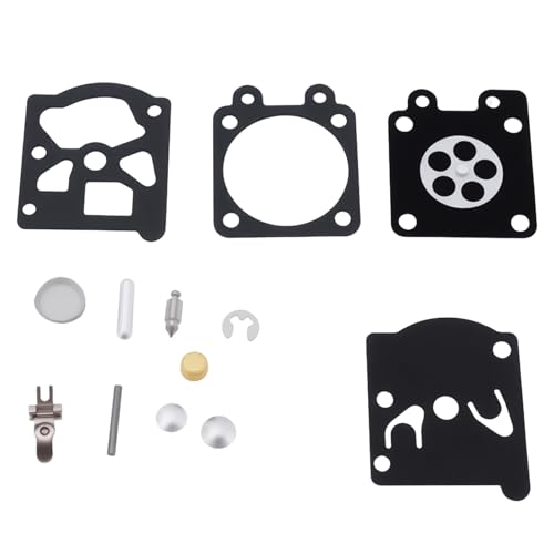 Briny River Vergasermembran-Reparatursatz K2-WTEA Kompatibel mit Walbro-Vergaser Kompatibel mit Husqvarna 455 460 461 Kettensäge