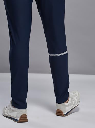 Image of TECHNOSPORT Men Slim Fit Solid Sports Trackpants with Duracool+ for Running, Workout & Sports