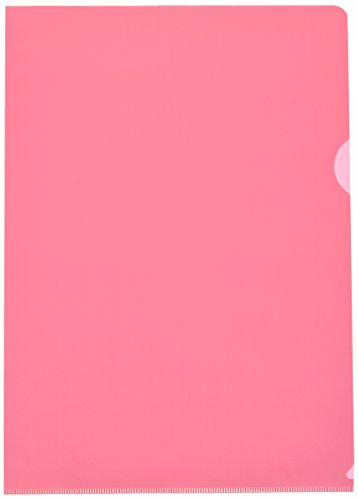 Grafoplás 5281151. Pack de 10 Dosieres Uñero A4, Color Rojo, Forma de L