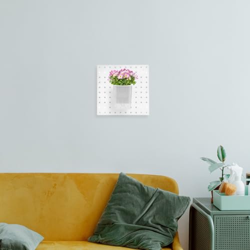 Panel de tablero perforado blanco que soluciona el desorden de herramientas en pared 4