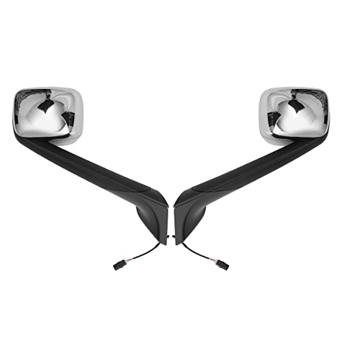 High Soar Hood Mirrors Assembly for Freightliner Cascadia 2018 2019 2020, Chrome Heated Driver and Passenger Side Hood Mirror for Cascadia 2018+ by High Soar - Image 7