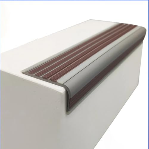 Protector de goma autoadhesivo que brilla en la oscuridad para bordes de escalera, antideslizante, para esquinas, 5 x 2,5 cm (rojo 3,3 pies), protector de borde de seguridad para el hogar y la oficina