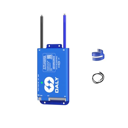 DALY BMS 36V 40A - 1A à équilibrage Actif Système de Gestion de Batterie, Bluetooth intégré pour LifePO4 12S Batterie - Idéal pour RV, Centrale électrique Portable, Stockage d'énergie Solaire, etc.