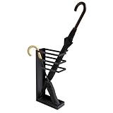 Socle récupérateur de pluie : Équipé d'un socle récupérateur de pluie, ce porte parapluie retient l’eau des parapluies mouillés pour garder votre sol propre et sec, même après une grosse averse.