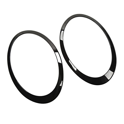 Cubierta de la cubierta del faro 5113873949851138739497, ABS negro brillante cubierta del anillo del faro, anillo de la cubierta del faro compatible Powersports