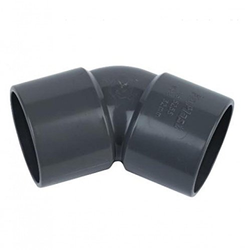 FLOPLAST Solvent Grey 135 Degree 40mm (43mm) Waste Bend - Bag of 5