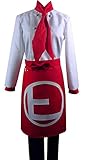 Poetic Walk Anime Cosplay Hanamura Teruteru Uniform Cook Apron Uniform Costume (Mens-M, Set)