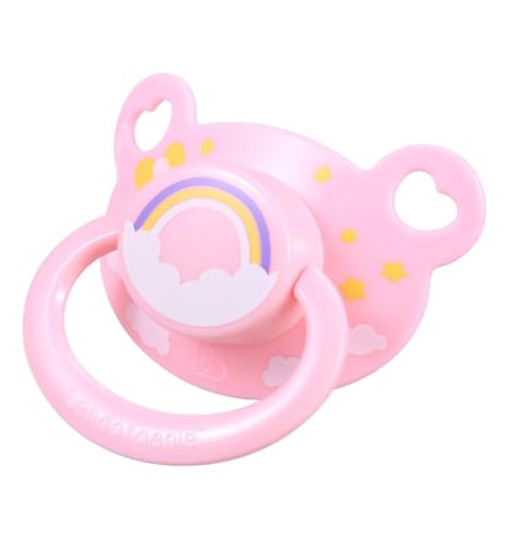 Image of Landofgenie Adult Sized Pacifier Set BigShield Cute Print Pacifier 2-Pacifier Pack