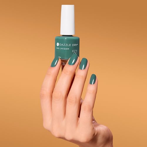 Dazzle Dry Nail Lacquer (Step 3) - 3-Day Weekend - A medium oasis green. Full coverage cream. (0.5 fl oz)