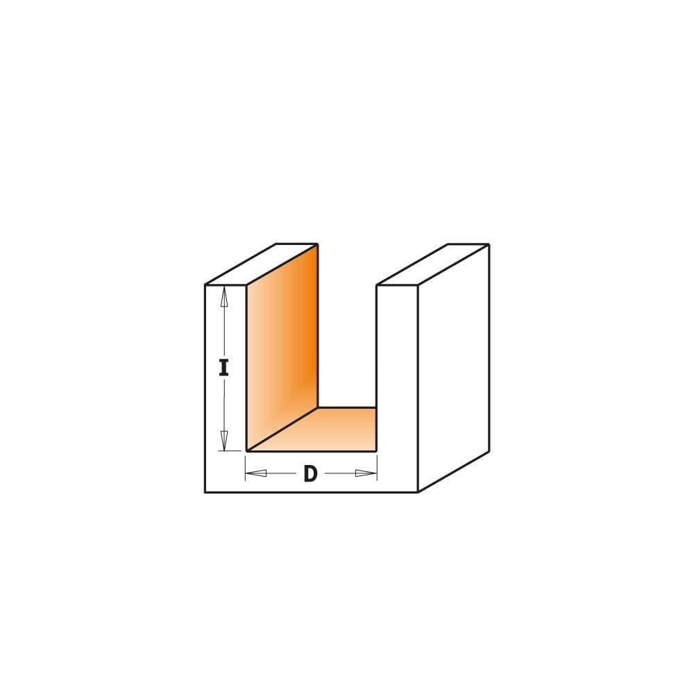 CMT ORANGE TOOLS 911.080.11 Fresa de corte recto para canales