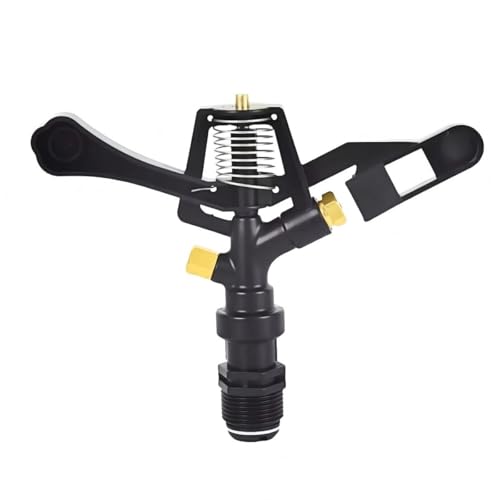 3/4" Male Thread Plastic Impact Sprinkler Head with Brass Nozzle,