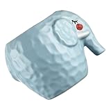 Tasse éléphant : en céramique, à l'aspect lisse et délicat, le petit éléphant en forme de tasse apporte une touche créative